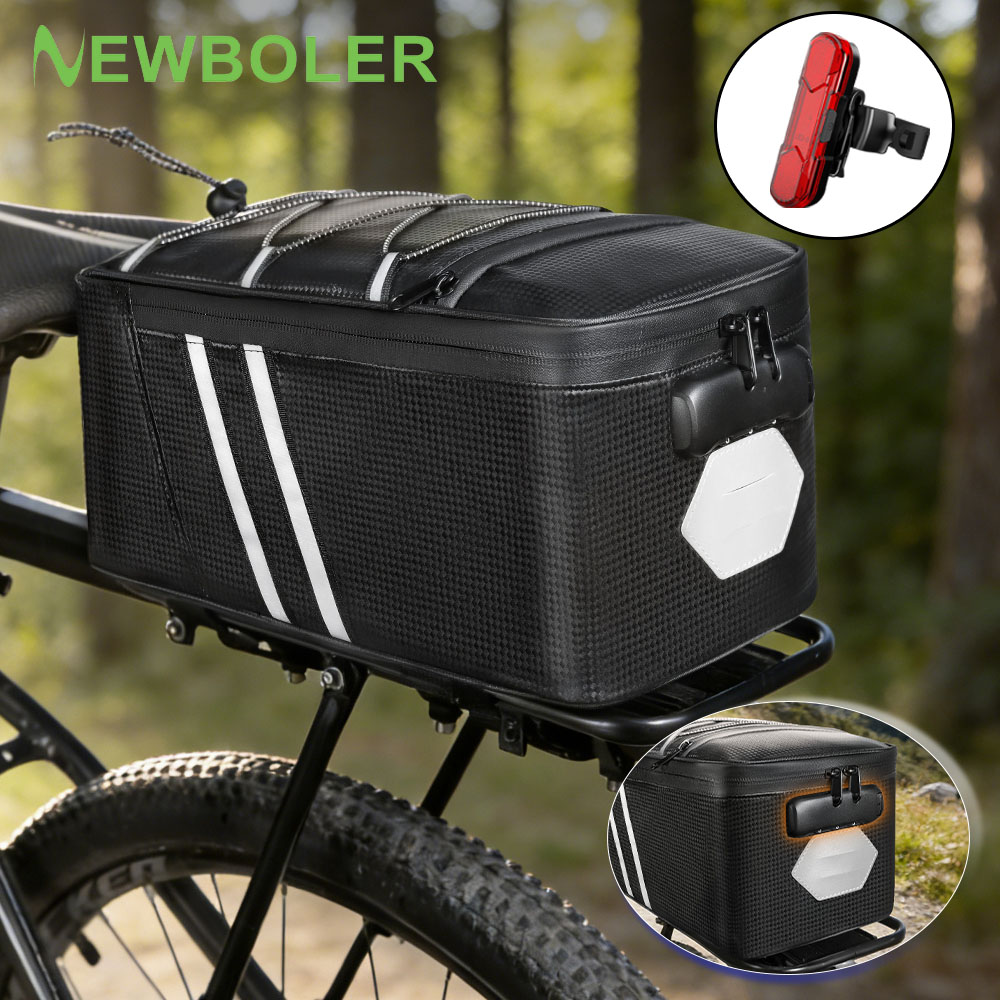 Cycling Journey - Borsa Posteriore per Bicicletta con Serratura